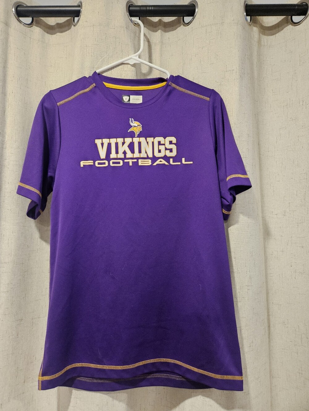 Minnesota Vikings Purple 'VIKINGS FOOTBALL' Short Sleeve Tee